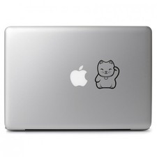 Lucky cat cute kitty meow Vinyl Decal Sticker for Macbook Laptop Car Window SUV picture