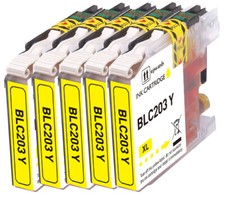 YELLOW XL Ink Cartridge Compatible with LC203 MFC-J5520DW MFC-J885DW MFC-J485DW picture