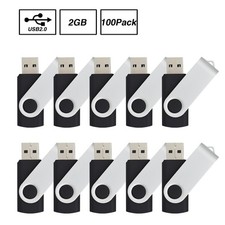 Kootion USB 2.0 100PCS 1-64GB Metal Swivel Style Flash Drive USB Memory Stick picture