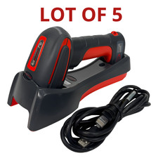 LOT OF 5 Honeywell Granit 1911i-ER Bluetooth Barcode Scanner w/Cradle & USB Cord picture