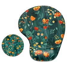 ITNRSIIET Ergonomic Mouse Pad Coaster Set with Gel Wrist Support Wrist Rest S... picture