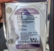 WD22PURZ 2TB Purple Surveillance HDD 256MB Cache 3.5