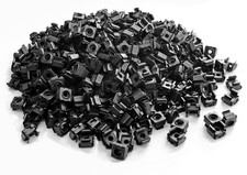 RackGold® Black 10-32 Cage Nuts - 500 Pack USA Made picture