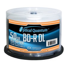 50 OQ 6x 50GB Blu-ray Duel Layer BD-R DL White Inkjet Printable OQBDRDL06WIPH-50 picture