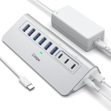 Powered 9-Port USB 3.2 Hub USB-C/A 10Gbps PD 45W 65W Adapter picture
