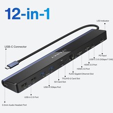 iVanky usb c docking station with power supply picture