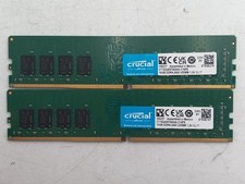 LOT OF 2 CRUCIAL 16GB (2X16GB) PC4-2400 DESKTOP RAM (MM721) picture