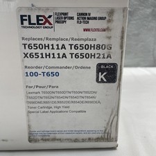 Universal LEXMARK T650 T652 T64 T656 Toner Cartridge by FLEX - Black - SEALED picture