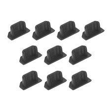 Micro USB Anti Dust Plug Port Dust Silicone Covers Caps Stoppers Black 30pcs picture