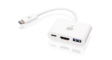 IOGEAR USB-C to 1 to 3 Adapter - 1 HDMI Out - 1 USB A Out - 1 USB-C - 100W Power picture