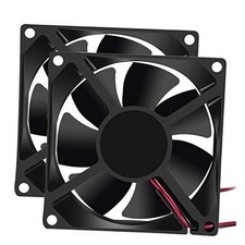2Pcs 24V 3.14in 0.98in Fan 80mm x 80mm x 25mm Fan DC 24V 8025 24V-2pin picture