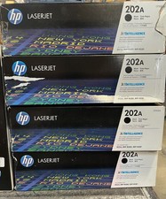 HP M254 M281 202A CF500A Black Toner Cartridge- GENUINE picture