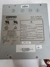 Compaq 270656-001 Power Supply PS2014 TESTED GOOD PS-5201-4C 270646-001 picture