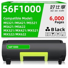 56F1000 Toner Cartridge Compatible for Lexmark MS321 MS421 MS521 MS621 MS622 picture