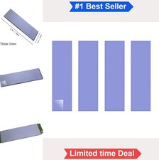 M.2 2280 SSD Thermal Pad 70x20x1mm 4 Pack Nano Silicon Grease For NVMe Heatsink picture