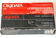 Okidata 52104201 Black Toner Cartridge OL400/800 Genuine New Sealed Box Lot Of 2 picture