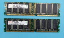Hynix Korea 09 2GB (2x1GB) DDR1 400 PC3200 HYMD512646CP8J-D43 AA#R3174 picture