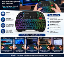 X8 Mini Keyboard,2.4G Wireless,with Touchpad Mouse for Android TV Box picture