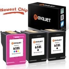 2Packs 2 Black & 1 Color 63XL Ink For HP Officejet 5255 5258 4650 3830 3833 3830 picture