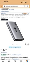 SSK 2TB SSD External Hard Drive, Portable SSD Up to 550MB/s Fast So... Fast Ship picture