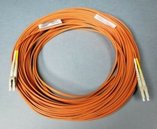 Dell Tyco 30 Meter LC Duplex OFNP OM2 50/125 Plenum Multimode Fiber Cable XH058 picture