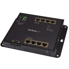 Startech INDUSTRIAL 8PORT GIGABIT POE+ SWITCH W/2 SFP SLOTS 30W MANAGED 2YR picture