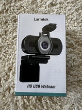 LarmTek W2 HD USB 2.0 Webcam 1080P, Privacy Cover, Microphone, Clip-On, Black picture