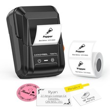 SUPVAN T50M Pro Bluetooth Label Maker Machine with Tape, Black picture