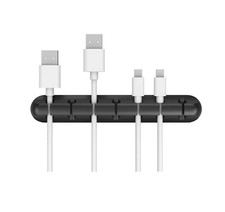 Multi ​USB Cable Organizer Cord Management Charger Desktop Clip Wire Holder US picture