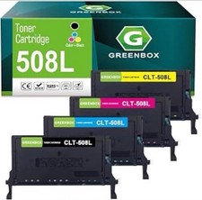 GREENBOX CLT-508L Toner Cartridge 4 Pack for Samsung CLP-620 670ND picture