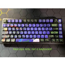 NEON GENESIS EVANGELION EVA01 PBT Keycaps Mecha-01 Clear for Mechanical Keyboard picture