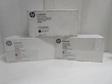 HP 648A LaserJet Print TONER CE260XC CE261AC CE263AC LOT SET OF 3 CP4025 CP4525 picture