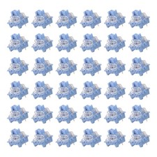 36pcs Light Blue Keyboard Switches 3-Pin 50gf Linear Keyboard Switch Replacement picture