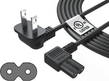 TV Power Cord 12Ft Cable for LG Roku - UL Listed picture