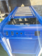 Thermaltake Armor ATX Full Tower Case Blue/Black 18x20x7.5 picture