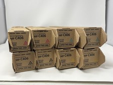 Ricoh Savin Lanier MP C406 Toner CMYK Set (8) OEM NEW Sealed 842091 