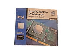 VINTAGE INTEL CELERON, SLT- 1, 300 MHz, FACTORY SEALED, WORKING COLLECTIBLE  NOS picture