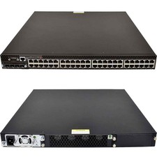 Brocade Fastiron FCX648-E 80-1003605-0X 48x RJ-45 GE Switch + Modules FCX-4G picture