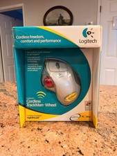 Logitech Mouse Cordless Wireless TrackMan Wheel Ball New Sealed picture