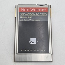 NoteWorthy 56K Modem PC 3Com Card PCMCIA PC  3Com/Megahertz model 3CXM056-BNW picture
