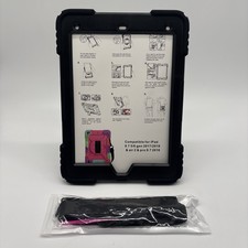 Black Hard Case Compatible For Ipad 9.7 5 6 Generation Air 2 & Pro 9.7 Strapped picture