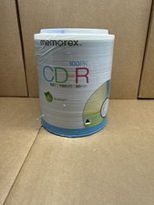 New Sealed Memorex CD-R 100 Pack 52X 700mb 80Min Digital Media Factory Sealed picture