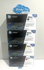 HP 504A CE250A CE251A CE252A CE253A Toner Set For LaserJet CM3525,CM3530 OEM NEW picture