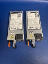 2X OEM Dell D750E-S1 750W  Poweredge 80 Plus Platinum Switching POWER SUPPLY picture