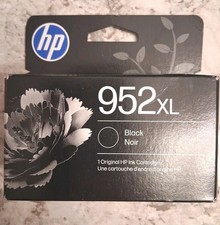 HP 952XL BLACK GENUINE INK CARTRIDGE EXP DEC 2027- MAY 2028. BRAND NEW picture