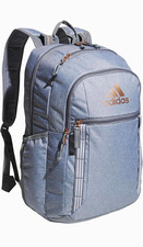 adidas Blue Backpack 34L Padded Zipper 16 in Laptop Sleeve Bottle Pocket picture
