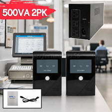 2PK UPS Uninterruptible Power Supply 500VA/300W Offline Backup Type With Battery picture