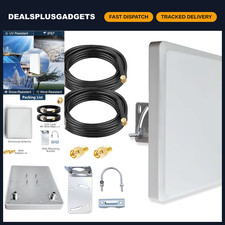 Dual Band Outdoor Directional Antenna 2.4G 5GHz 5.8G MIMO Pole Mount w/ 9.8ft Ca picture