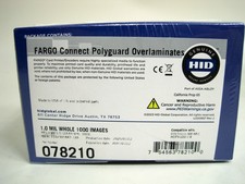 HID FARGO 078210 Polyguard Overlaminates Clear 1.0 MIL DTC5500LMX HDP6600 picture