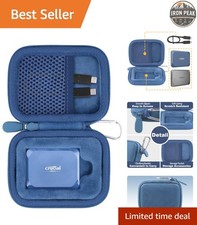 Hard Case For Crucial X10 X9 X9 Pro Blue EVA Shockproof SSD Storage picture